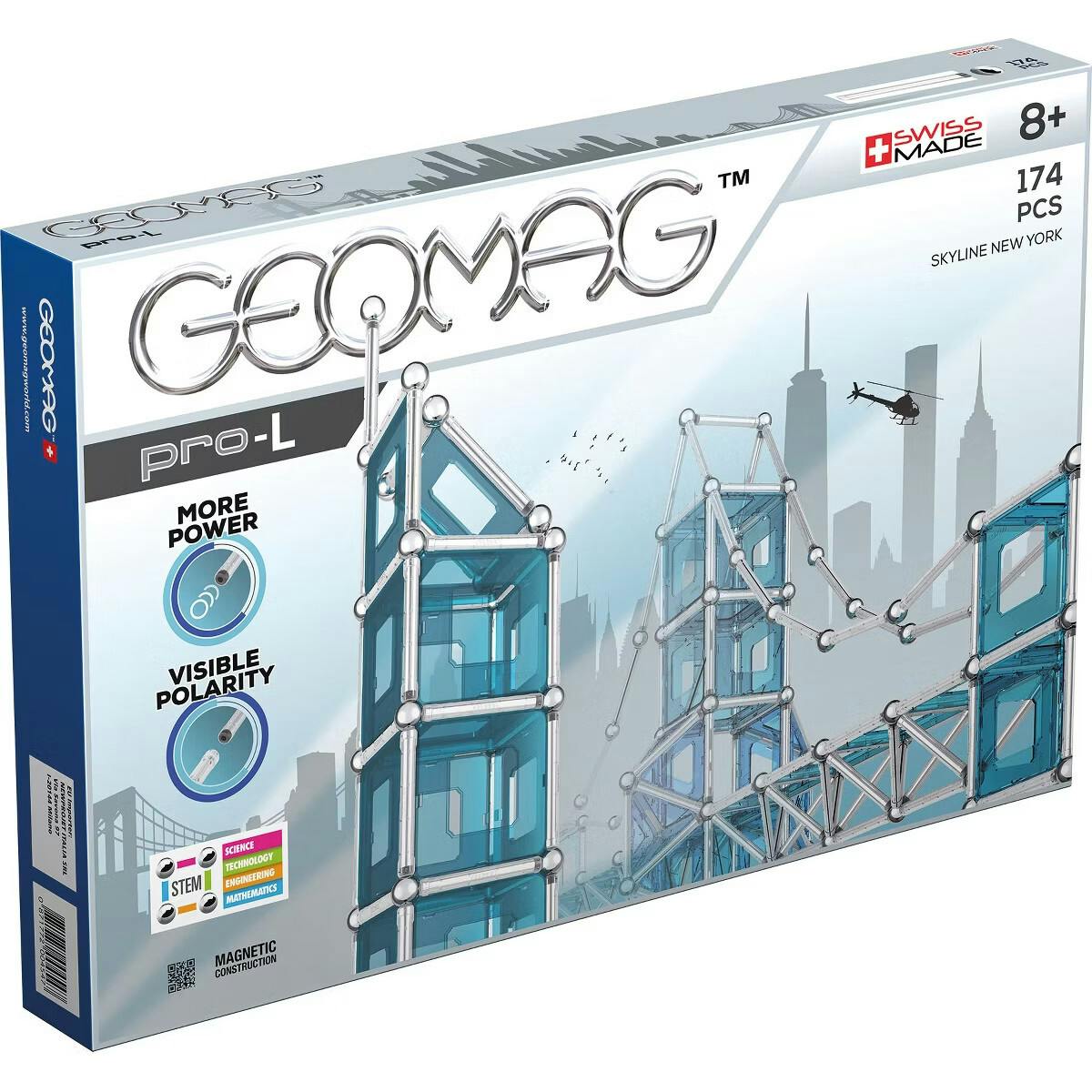Geomag™ Pro-L Series New York Skyline 174 piece building set - 8+ Y