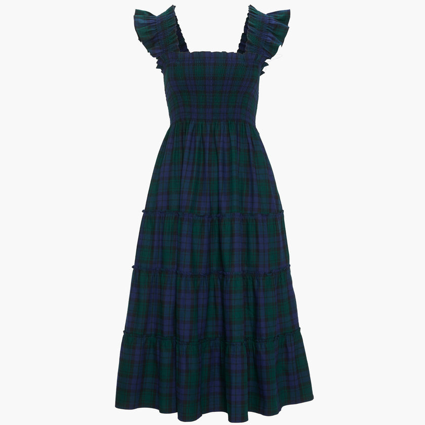 The Ellie Nap Dress - Blackwatch Tartan