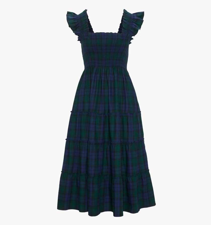 The Ellie Nap Dress - Blackwatch Tartan