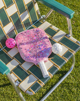 Packed Party Country Club Pickleball Paddle with Confetti-Filled Cover - Standard-Size Paddle with Protective Confetti Case, 7.8x15.75 Inch Paddle