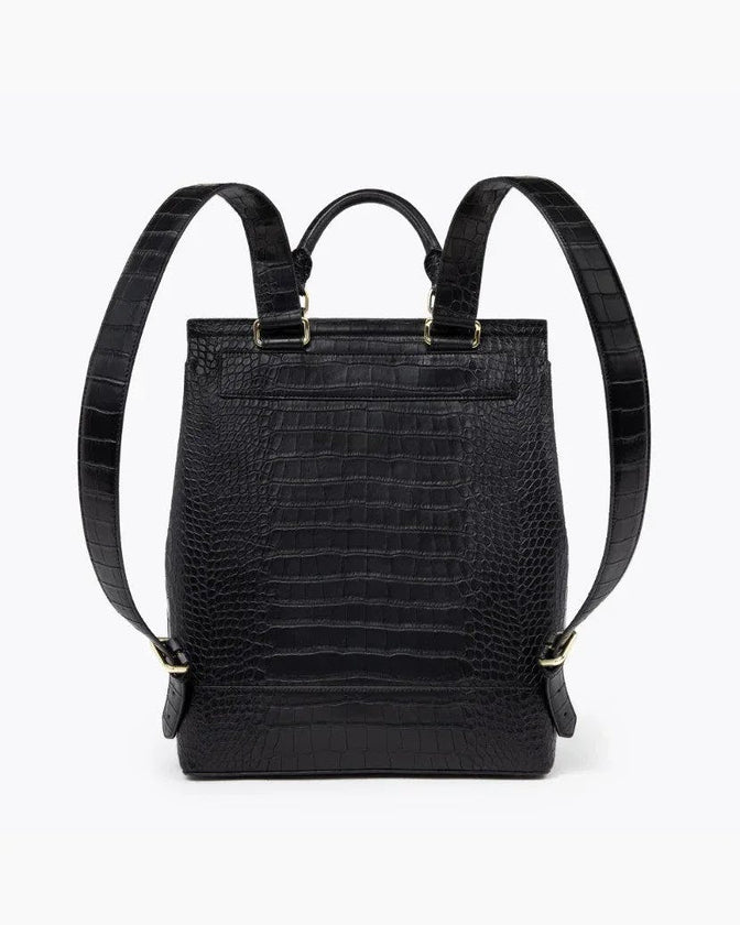 Women's Vegan Leather Padded Laptop Sleeve Backpack