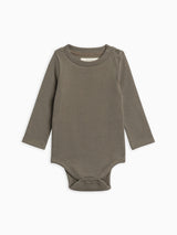 Sammy Ribbed Snap Shoulder Long Sleeve Bodysuit