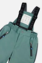 Two Piece Play Snowsuit Blue Camouflage Print With Green Pants