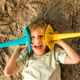 Quut Beach Bundle – Beach Bag Set & Triplet Multifunctional Sand Play Set for Kids