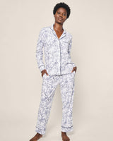 Women's Pima Pajama Set in Timeless Toile