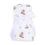 Mini Cowboy Boots - Swaddle Blanket