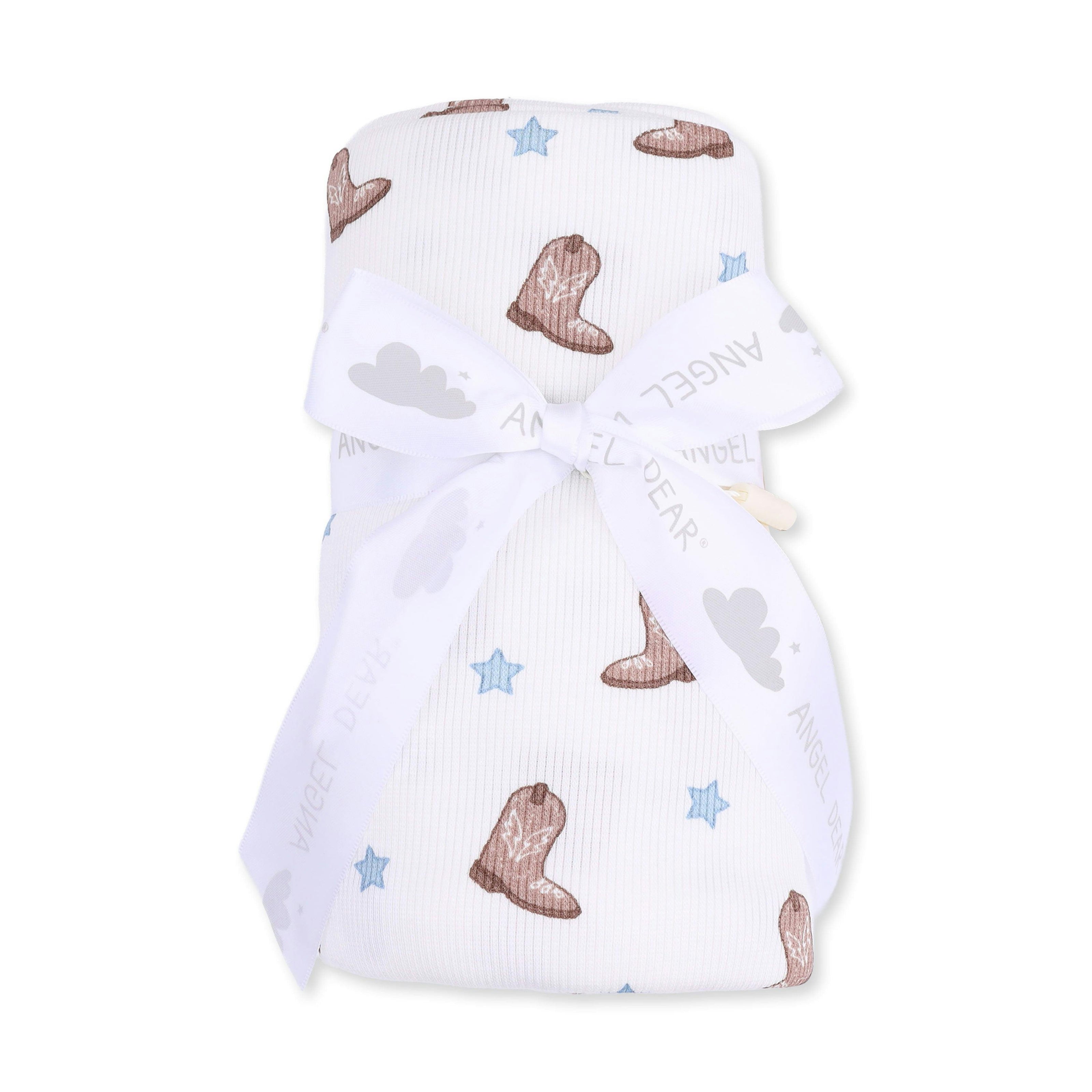 Mini Cowboy Boots - Swaddle Blanket