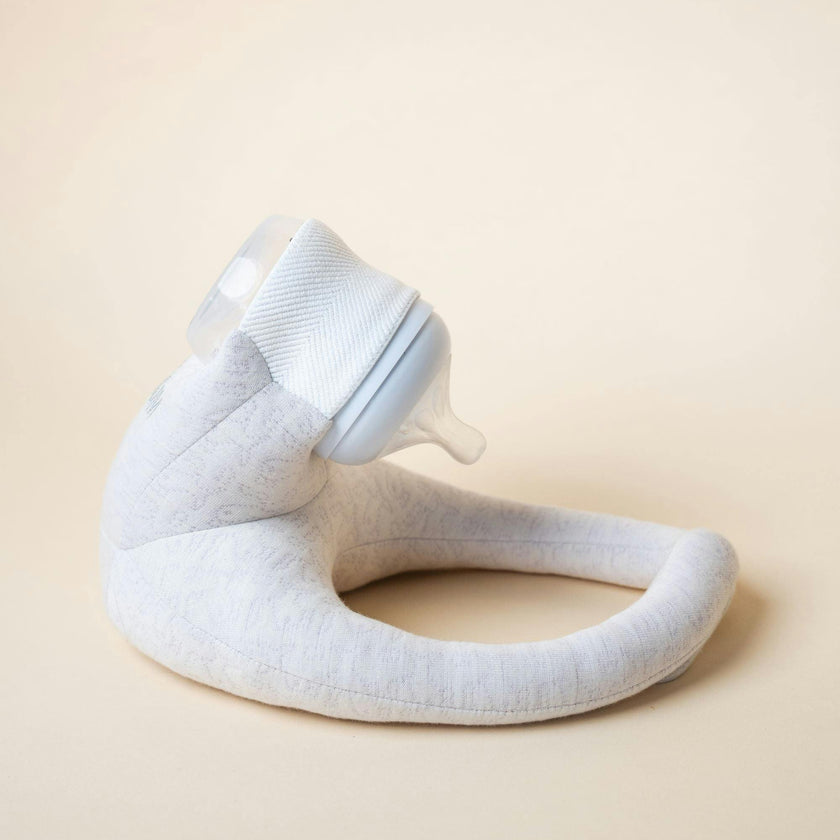 Baby Bottle Pillow Holder for Parents - "Look Ma No Hands"