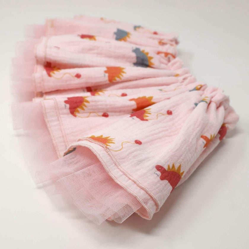 Stegosaurus Party Gauze Lola Top Tutu Skirt Set
