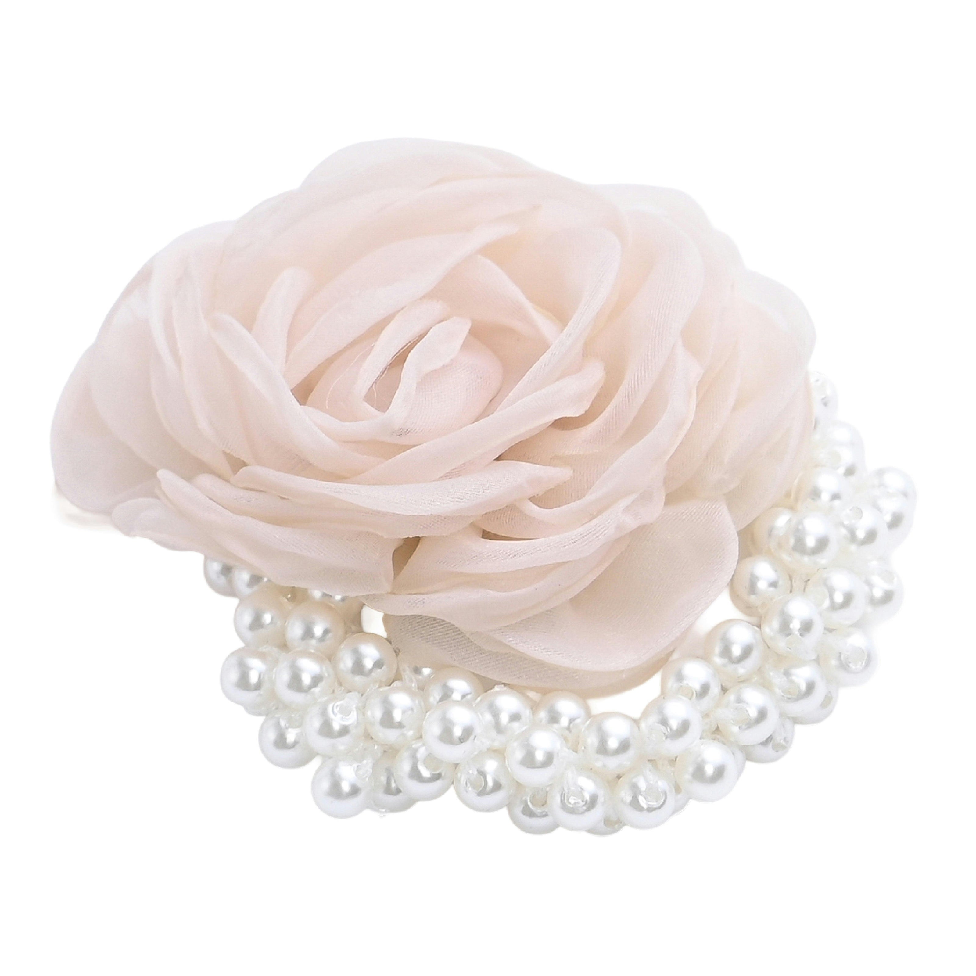 Pearl Petal Scrunchie set