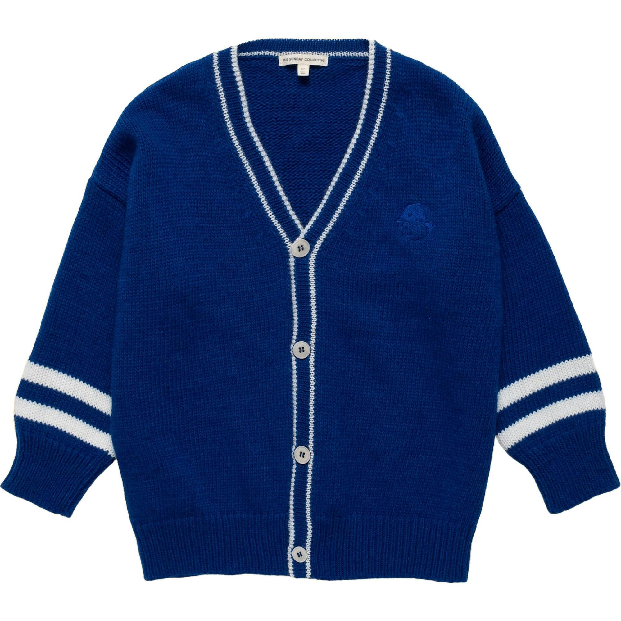 Wool Classroom Cardigan in Cobalt Blue