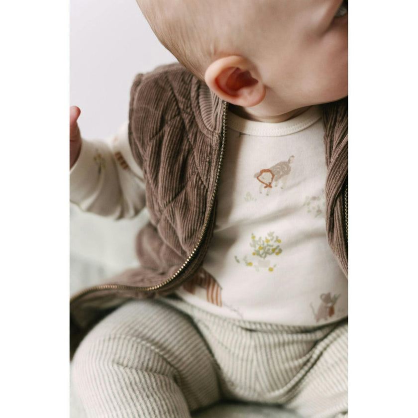 Lap Shoulder One-Piece, Natural