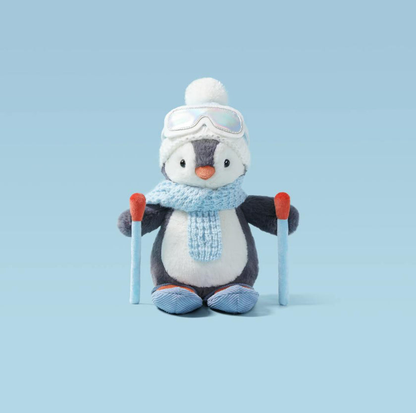 McHugs Skiing Glacier Penguin Winter Weighted Plush 25cm