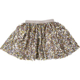 Sequins Skirt with Elastic Waistband