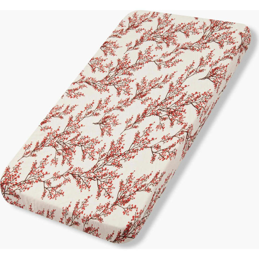 Winterberry Organic Cotton Crib Sheet