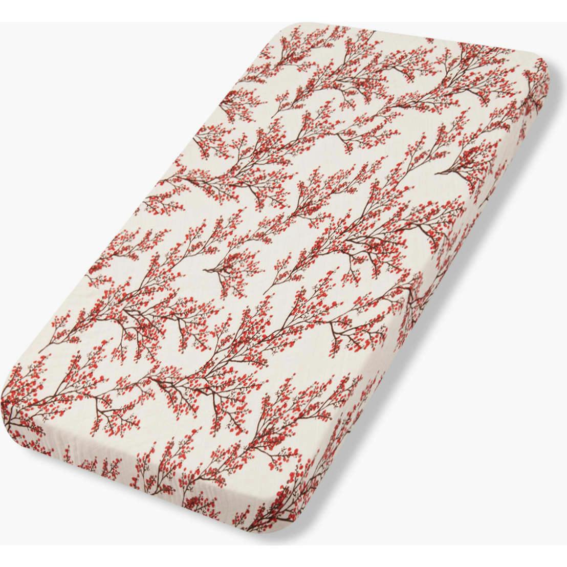 Winterberry Organic Cotton Crib Sheet