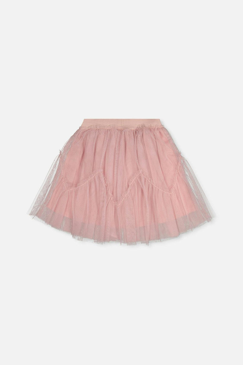 Mesh Skirt Pale Dusty Pink