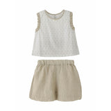 Beige Ruffle Set