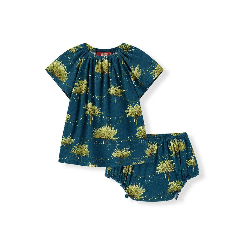 Firefly Bamboo Dress & Bloomer Set