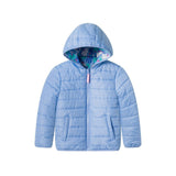 Reversible Color-Changing Puffer Jacket | Blue Floral