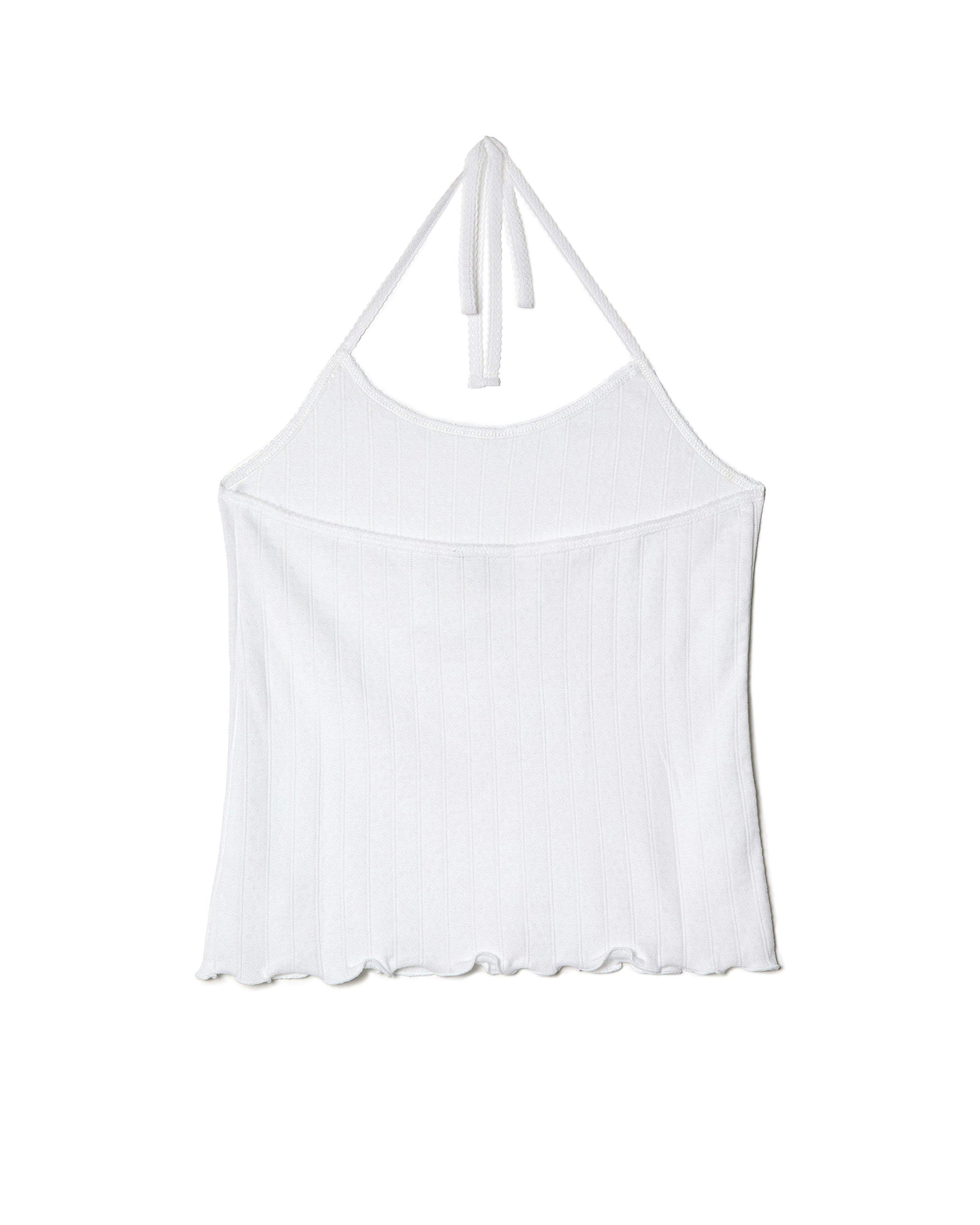 Pointelle Halter Top