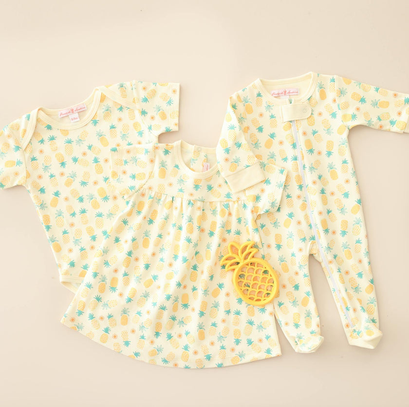 Pineapple Print Swing Dress