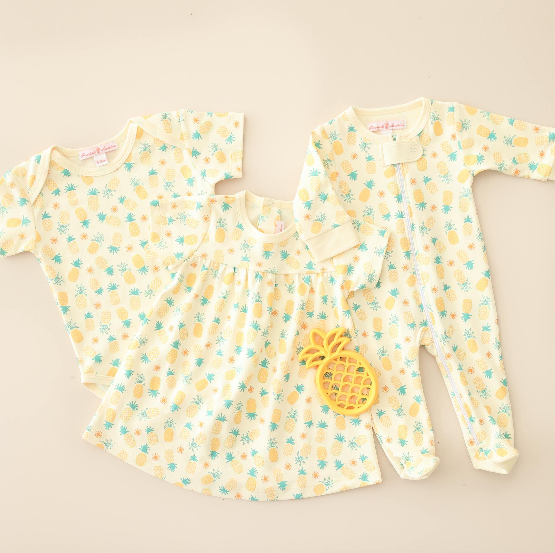 Pineapple Print Footie