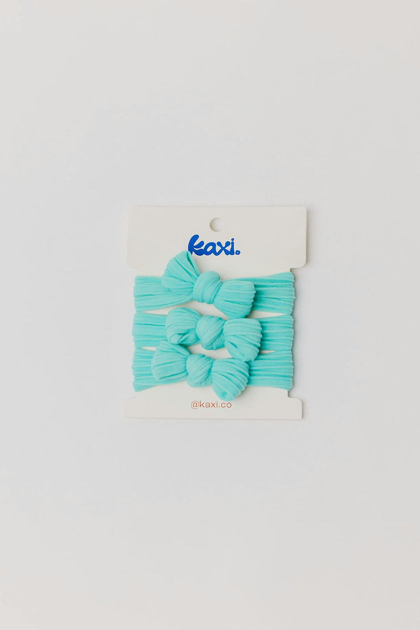BOW SLICK BACK PONYTAILS (PACK OF 3)