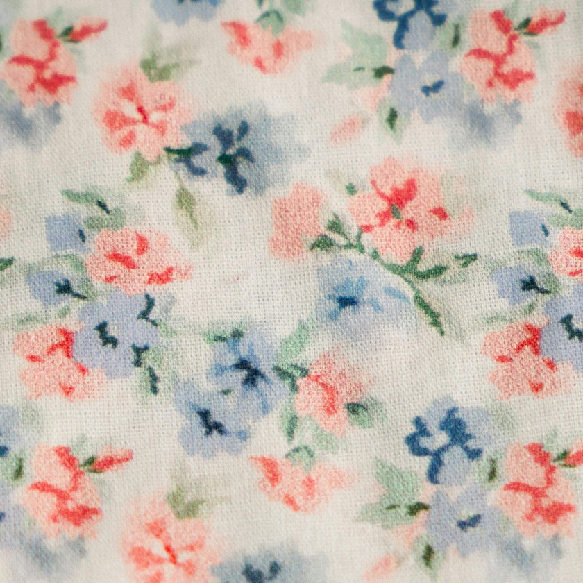 April Posies Timeless Floral Ruffle Zipper Pouch