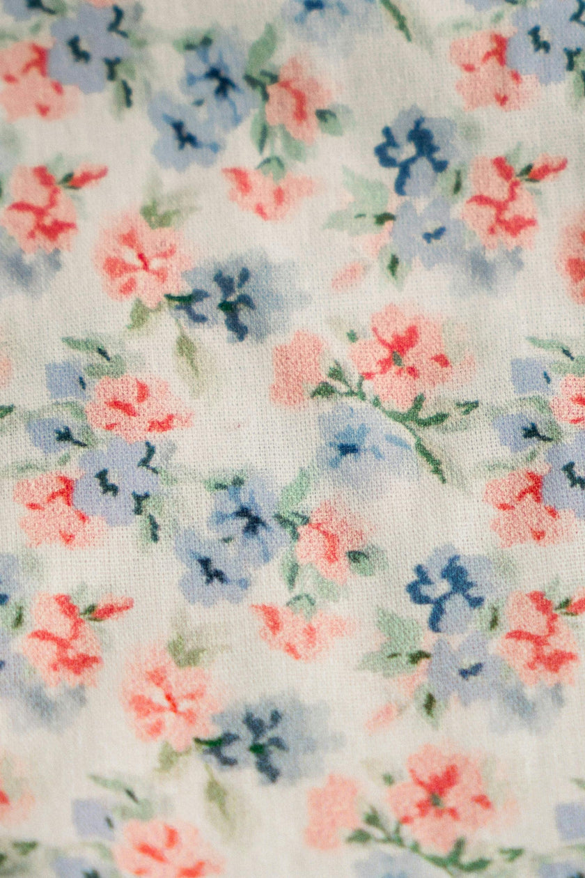 April Posies Timeless Floral Ruffle Zipper Pouch