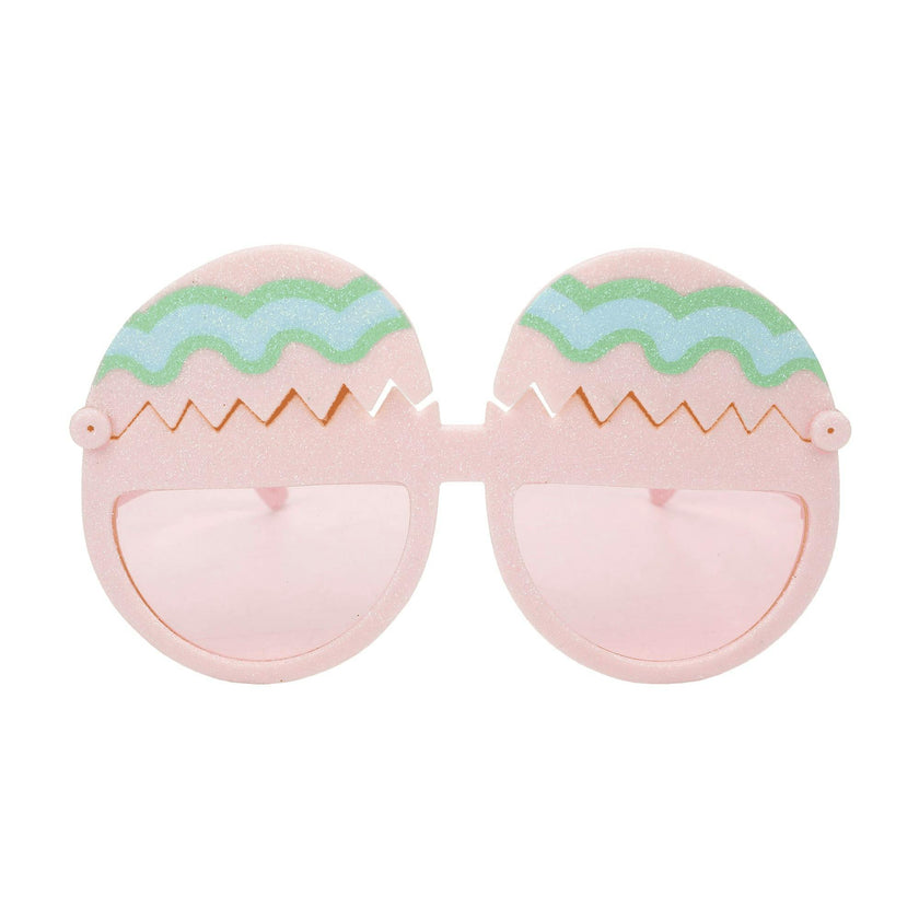 Packed Party Peek-a-Boo Chick Novelty Glasses - Pink Frames with Glitter Chick and Pastel Egg Details, Pink Lenses, and Peep This Gold Text, 5.9x3.5 Inch