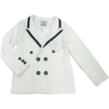 Alex White Boys Blazer With Black Contrast Line