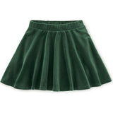 Velour Twirl Skirt, Green
