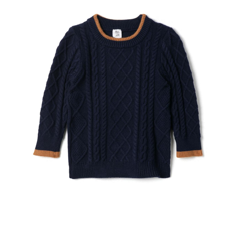 Cable Knit Sweater Black