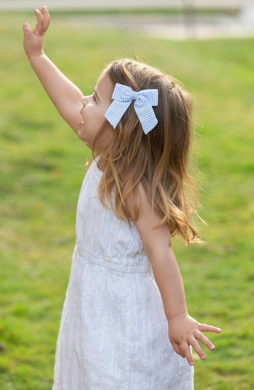Seersucker Hair Bow