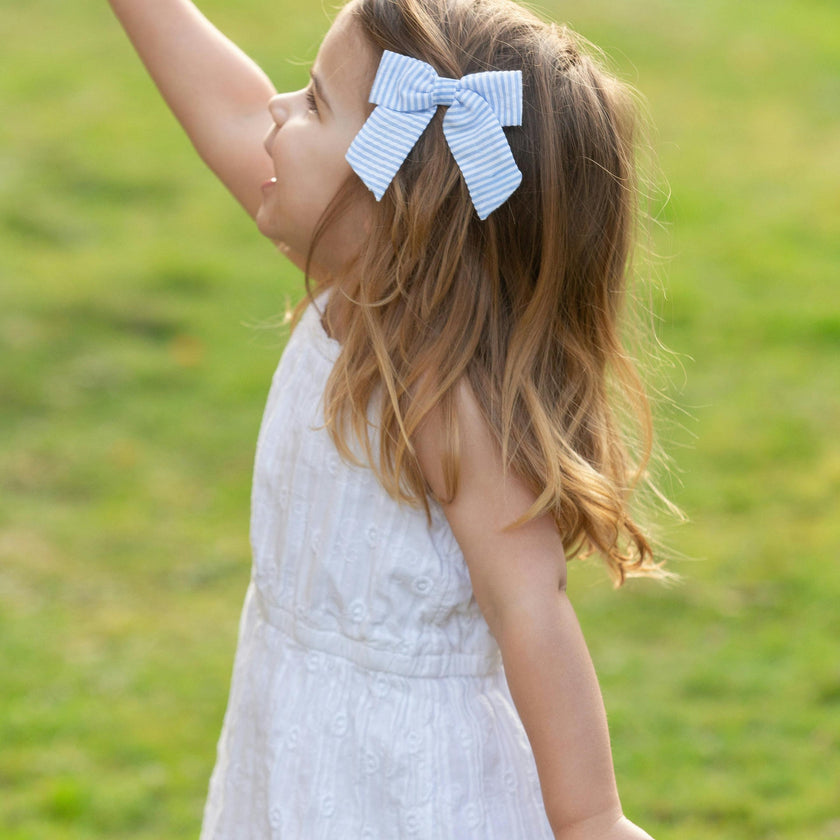 Seersucker Hair Bow