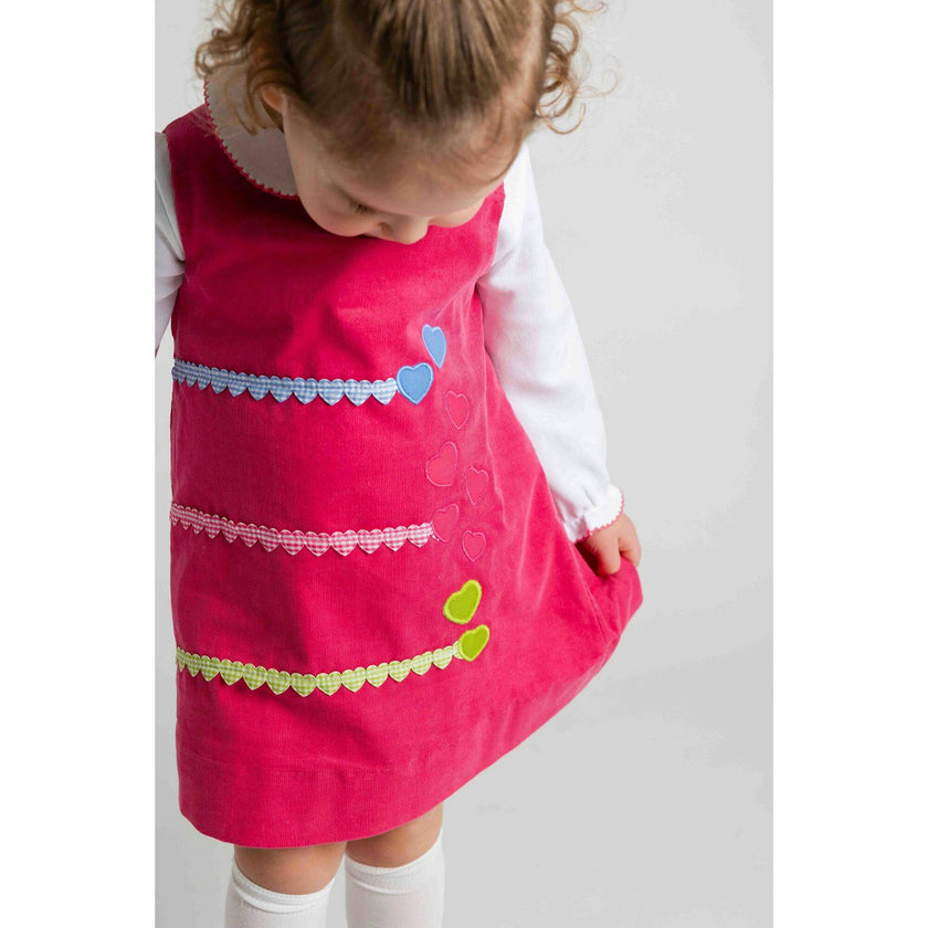 Corduroy Jumper With Hearts