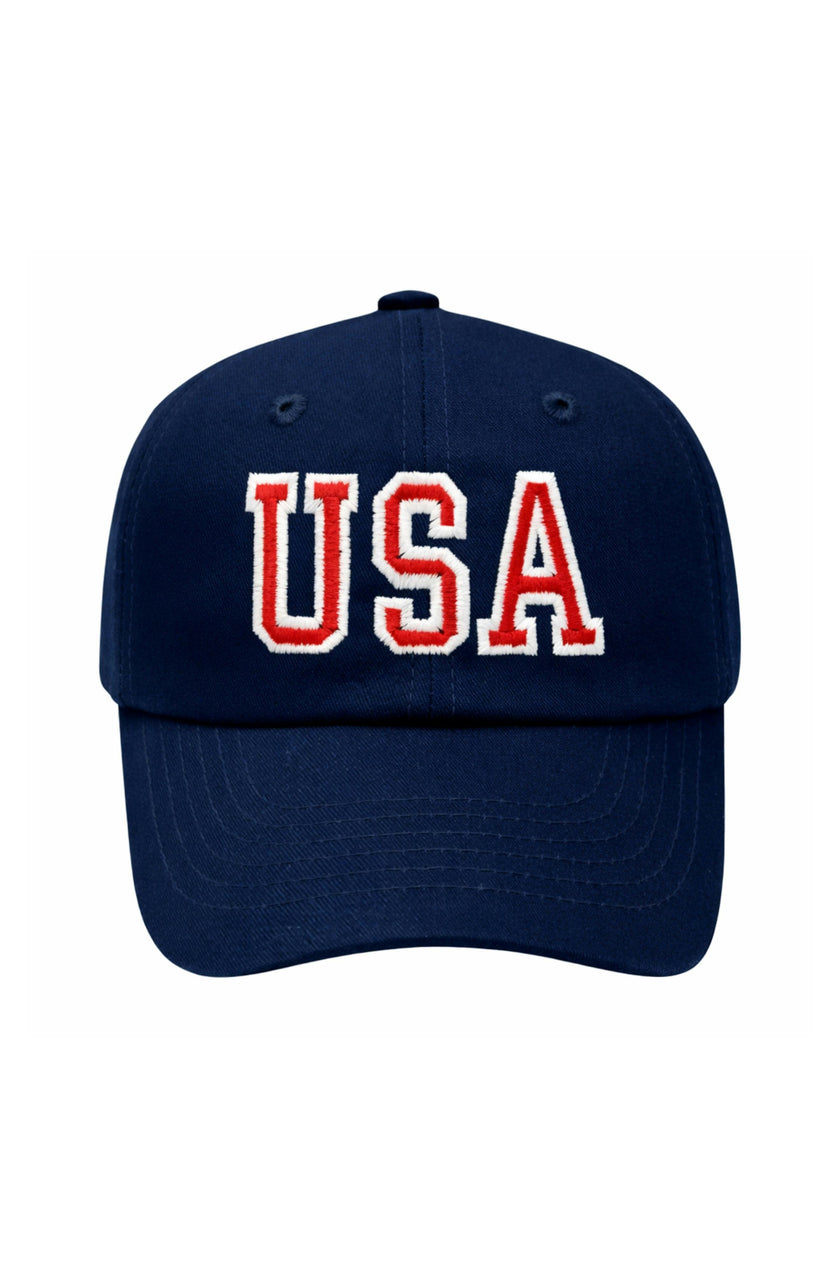 USA Bow Baseball Hat, Navy