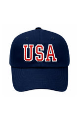 Adult USA Baseball Hat, Navy