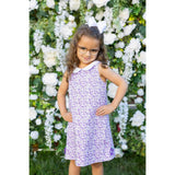 Printed Pique Dress with Flowers