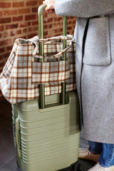 Plaid Airplane Tote