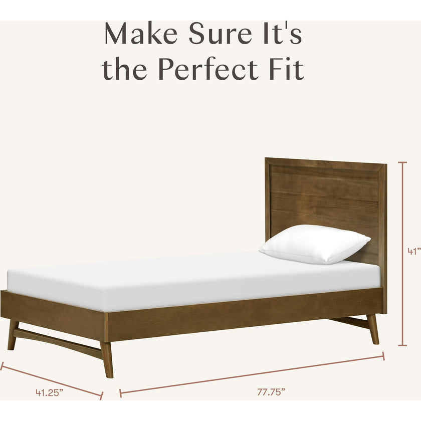 Palma Twin Bed in Natural Walnut