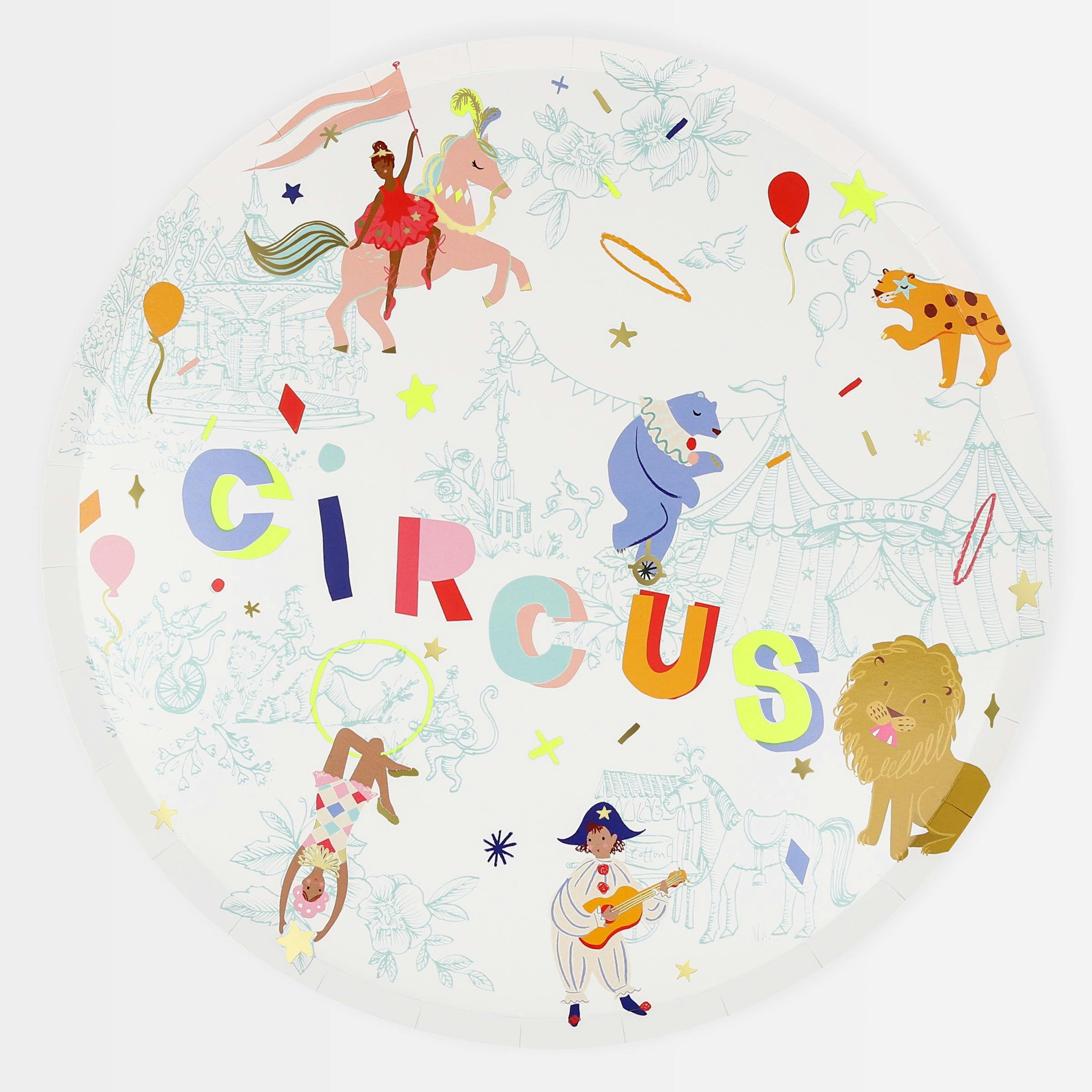 Circus Dinner Plates