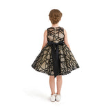 Beige Belvedra Pearl-Trim Ribbon Dress