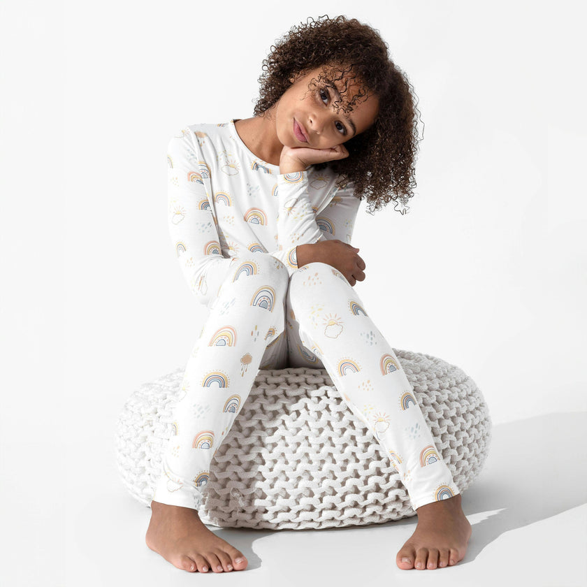 Rainbows Bamboo Kids Pajamas