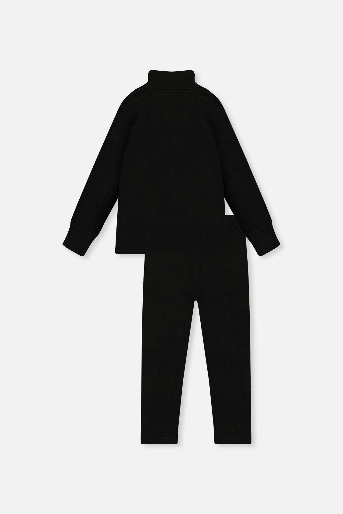 Two Piece Thermal Underwear Black