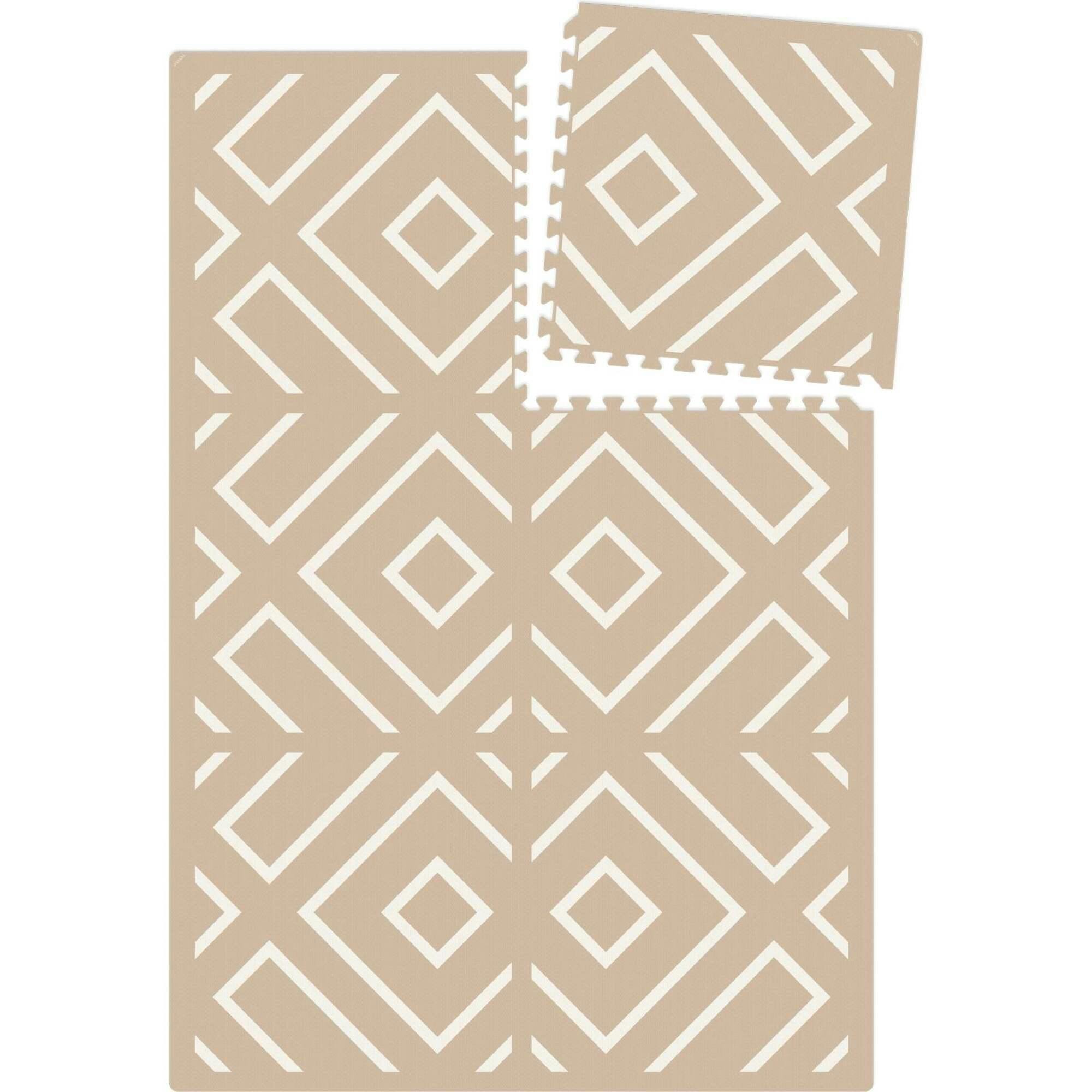 Modern Blocks - Desert Sand - Play Mat, Prints