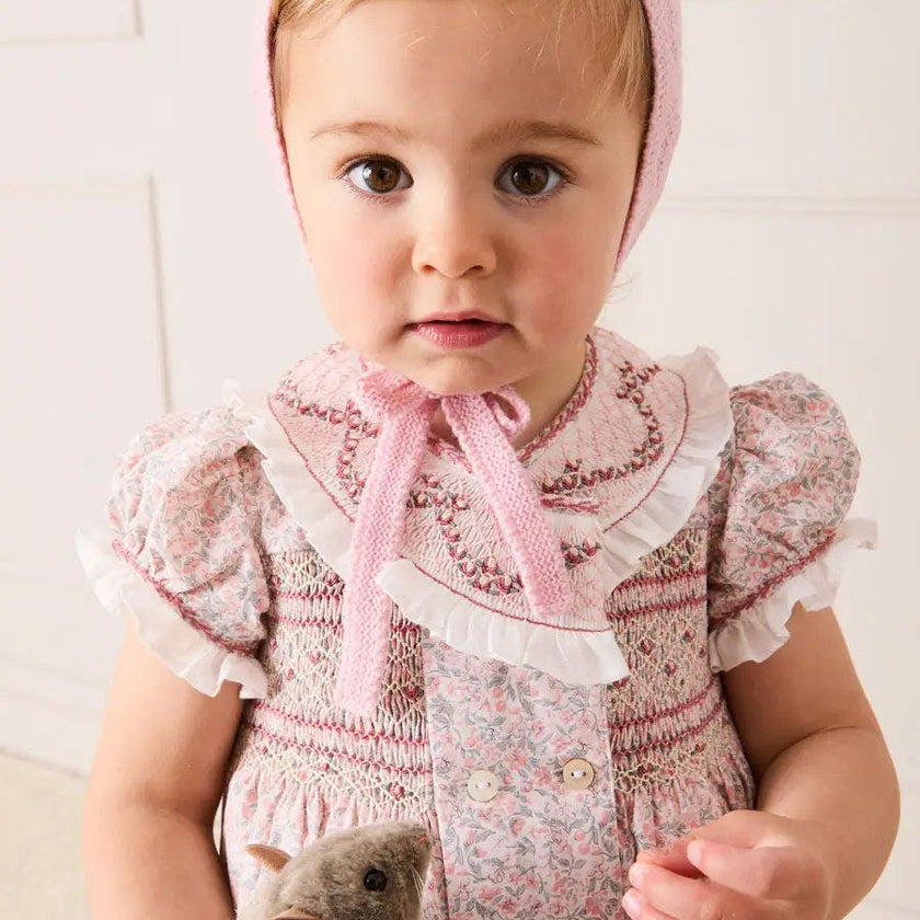 Openwork Bonnet in Pink (S-L)