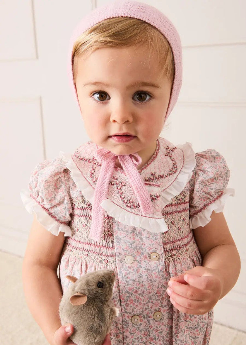 Openwork Bonnet in Pink (S-L)