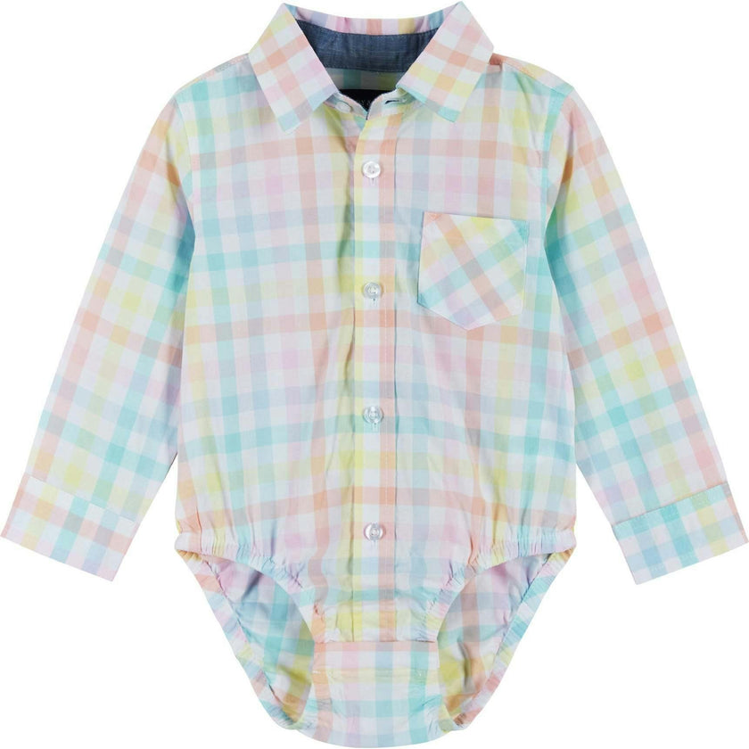 Easter Plaid Shirt & Khaki Pants Set